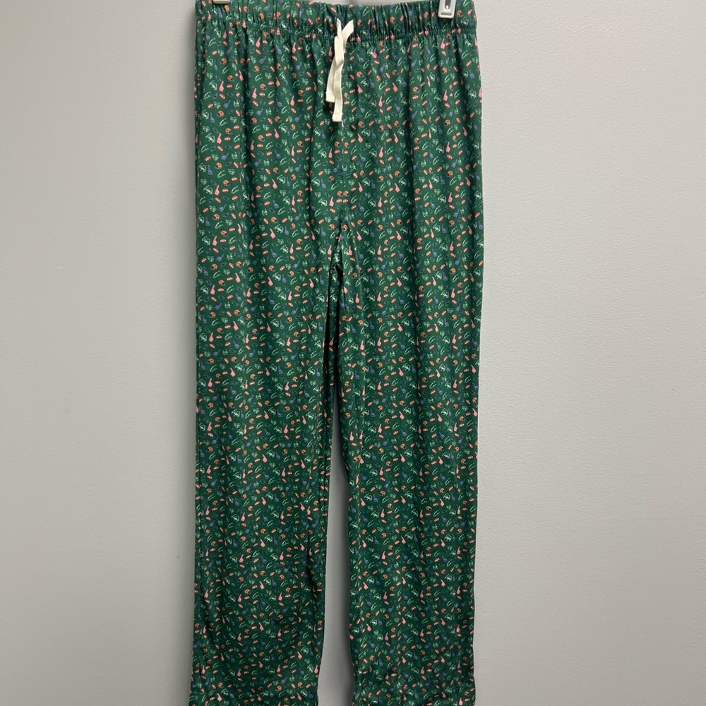 Vineyard Vines Boys Size L 16 Pajama Lounge Pants Football Green